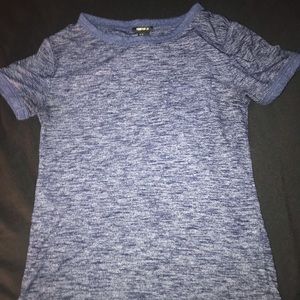 Juniors Navy blue knit Forever 21 fitted Top